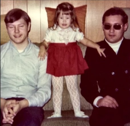 Dan Hartman with his siblings